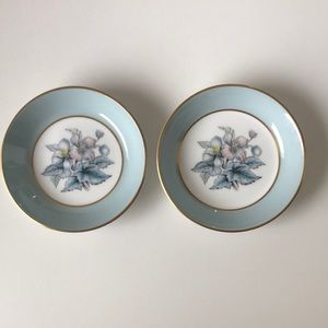 Royal Worcester Fine Bone China. England. Woodland Pattern. Set of Two